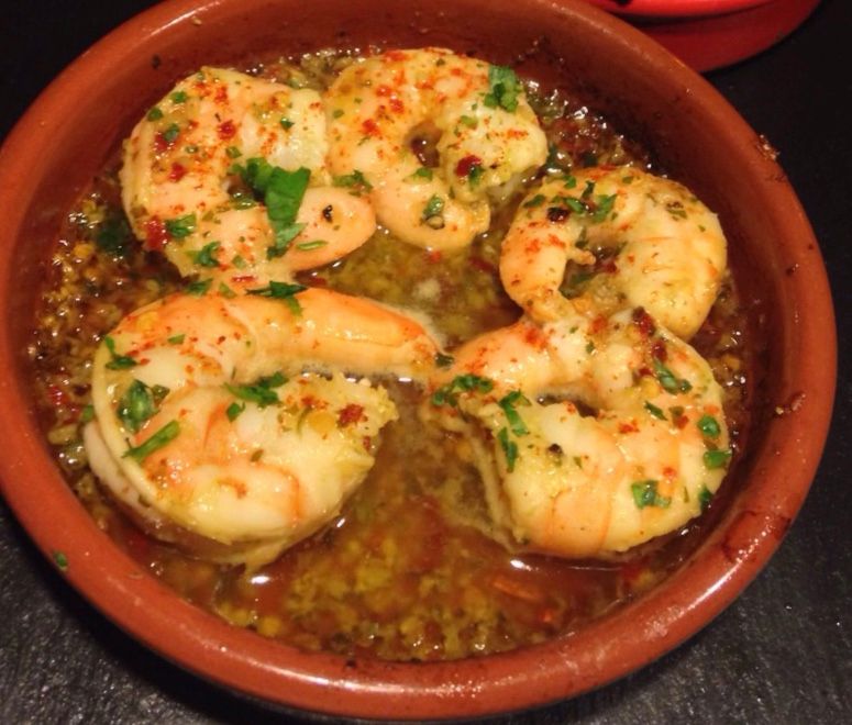 El Cortador Garlic Prawns