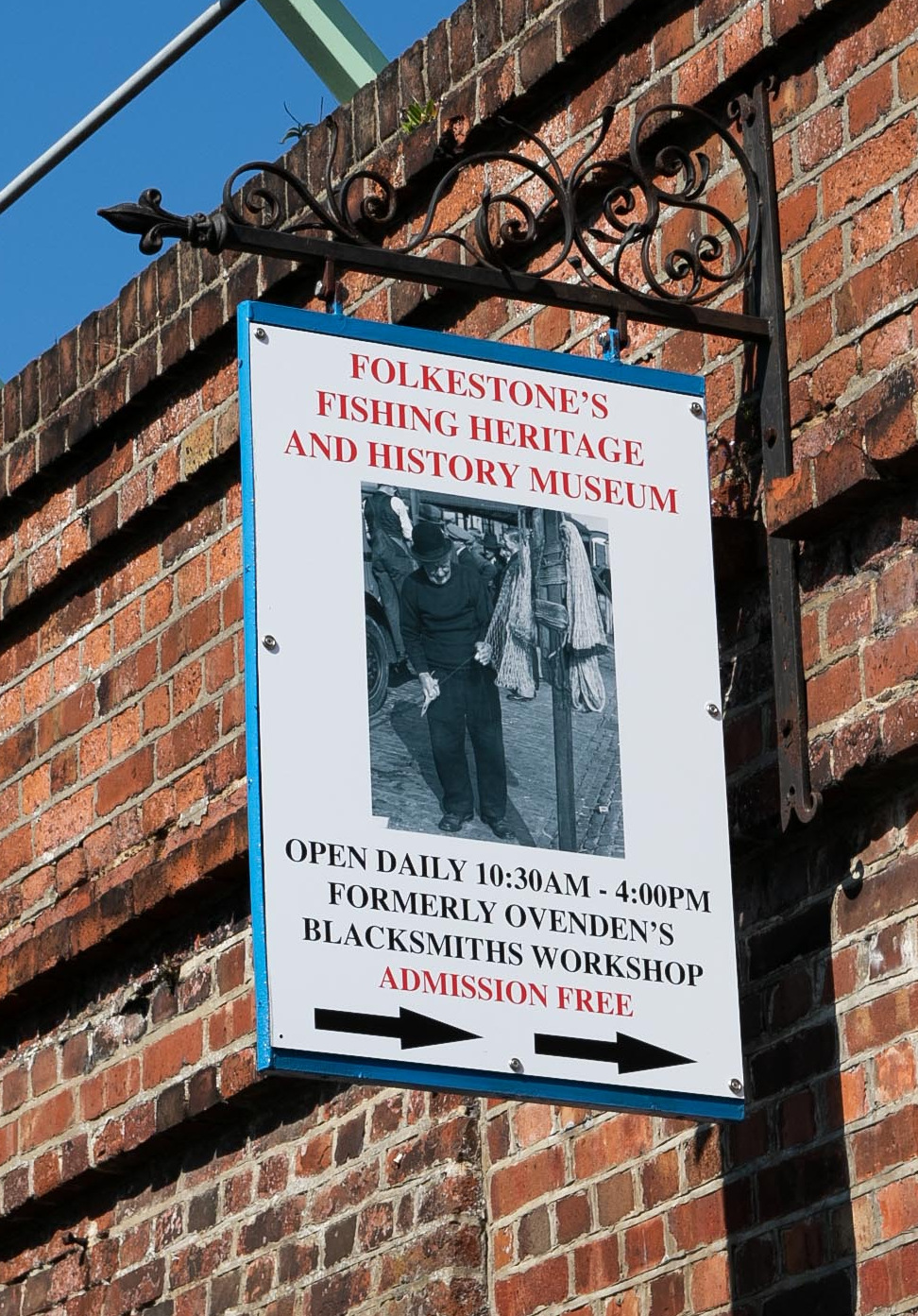 Folkestone Fishing Museum Sign