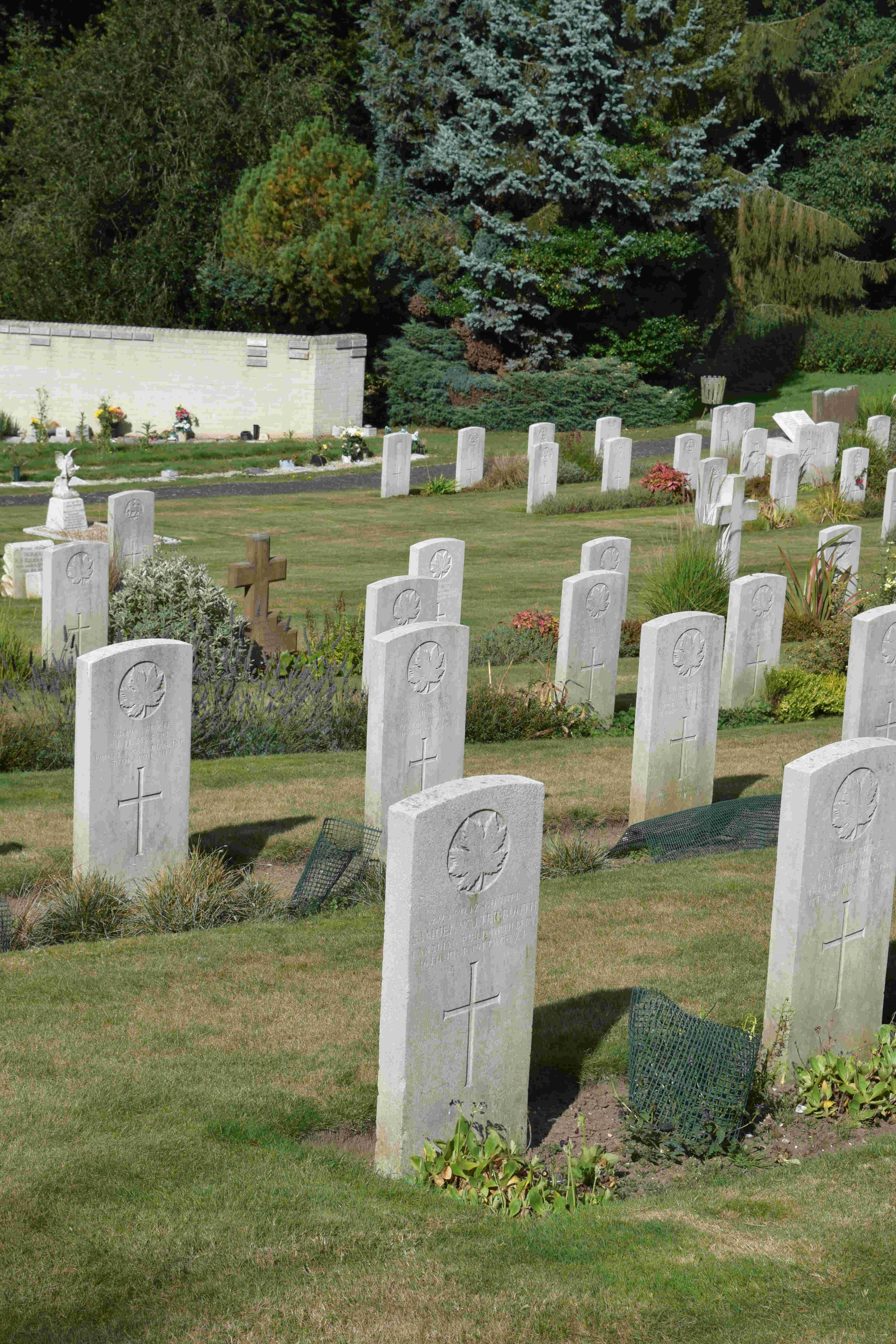 Shorncliffe Cemetery Canadian graves