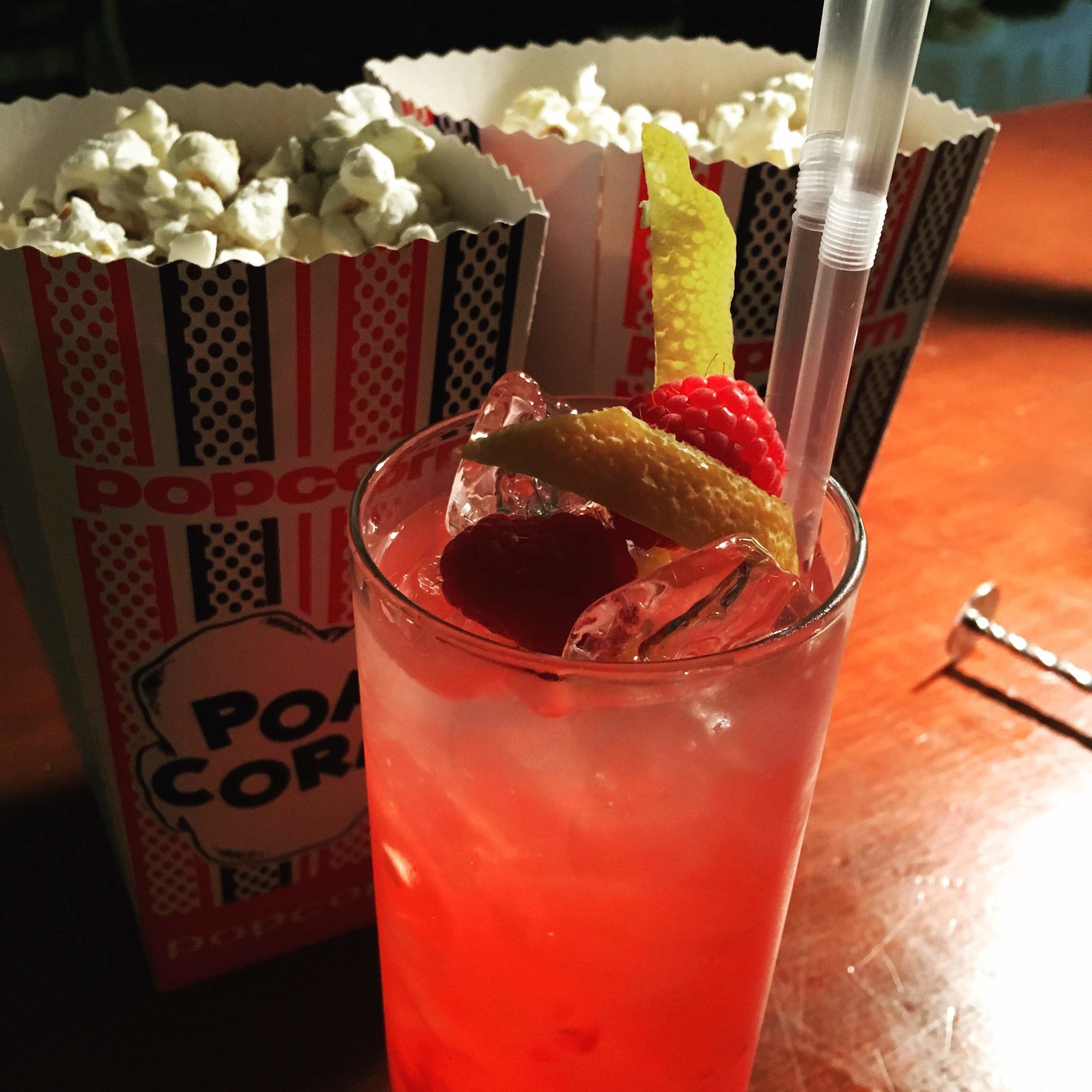 Strawberries and popcorn Bar Folklore