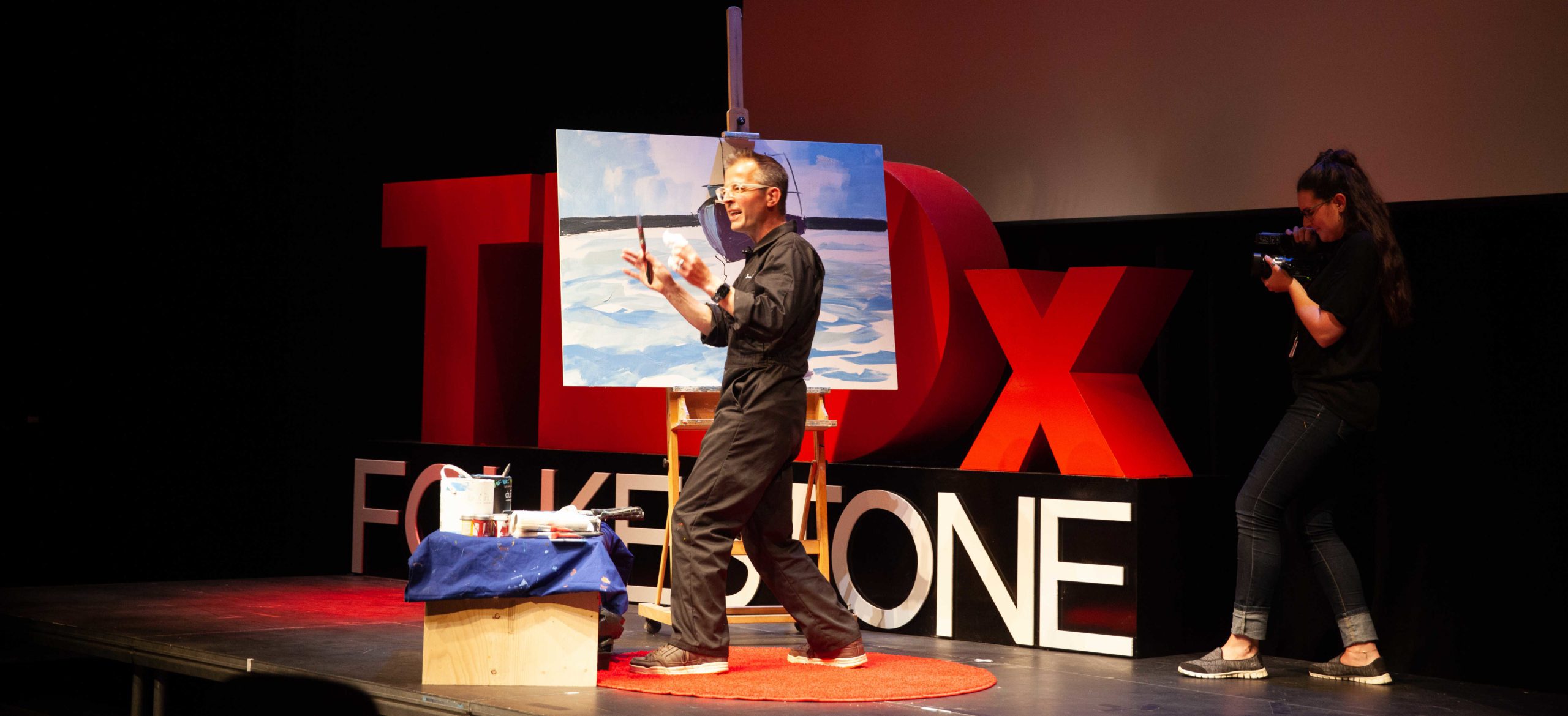 Shane Record Live Painting TedXFolkestone