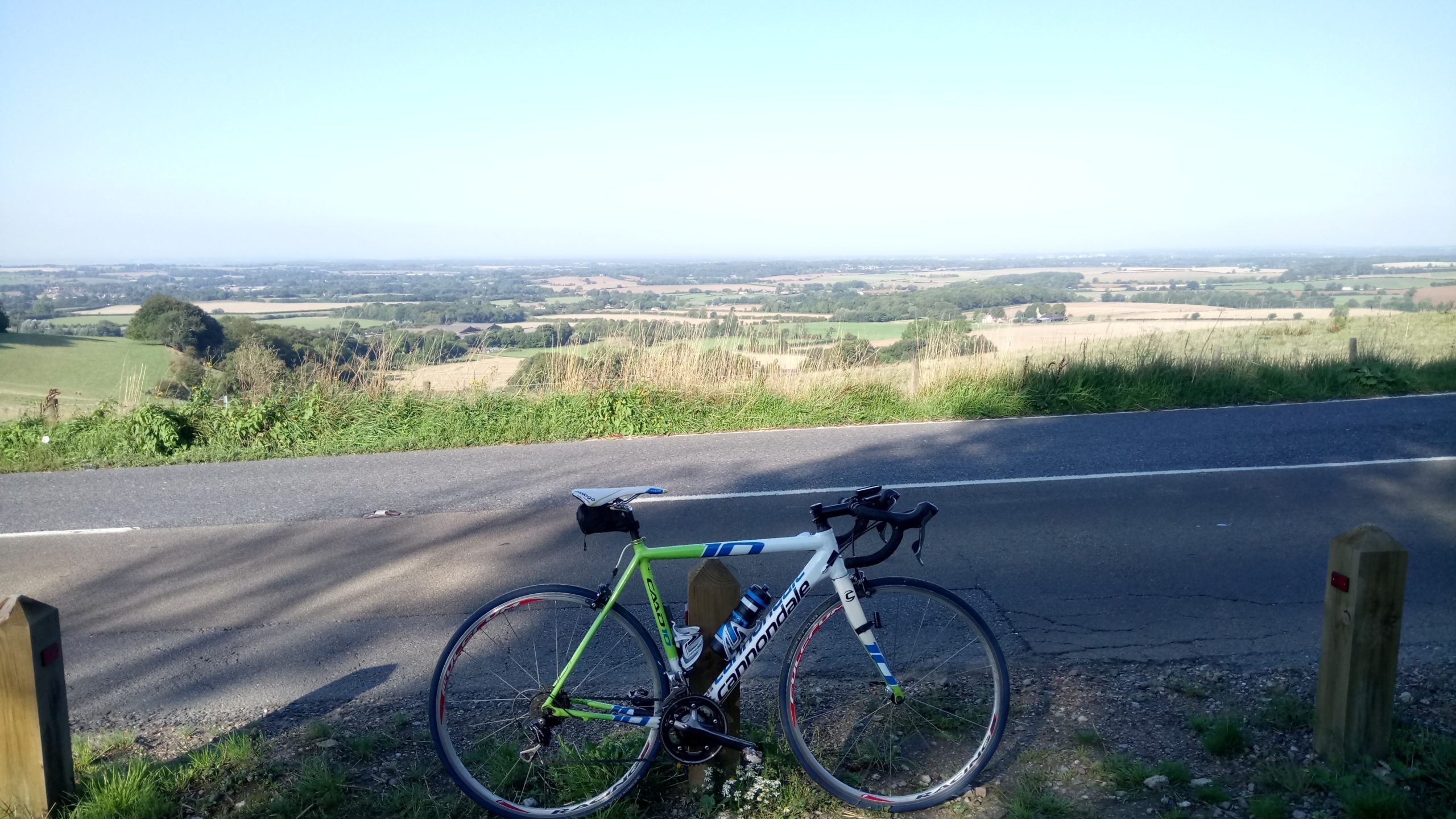 Bike on the cliff top