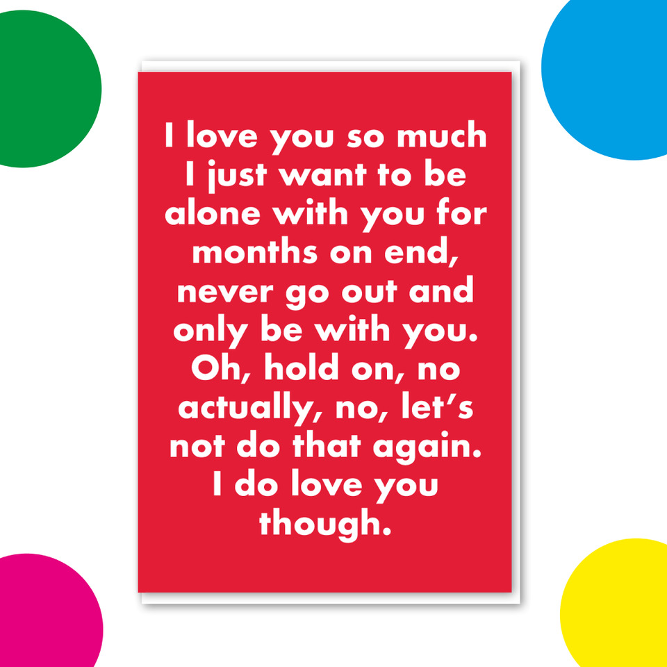 I love you so much Card
