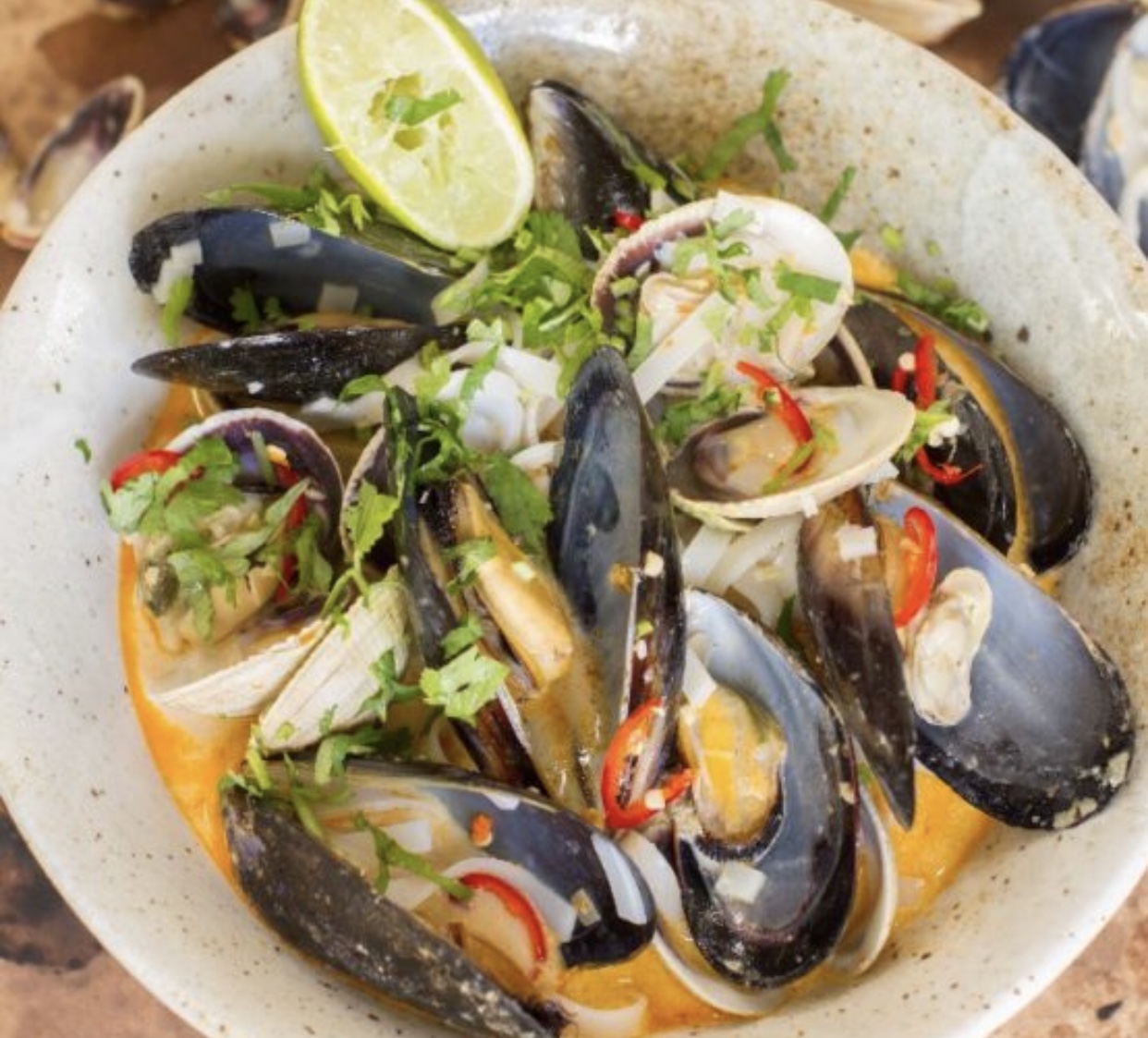 Go Dutch moules with lemons