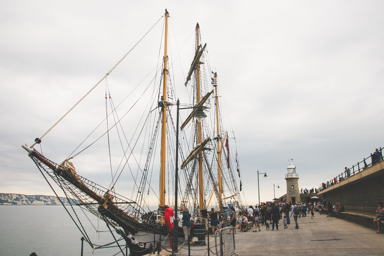 TS Pelican Of London on Folkestone's Harbour Arm