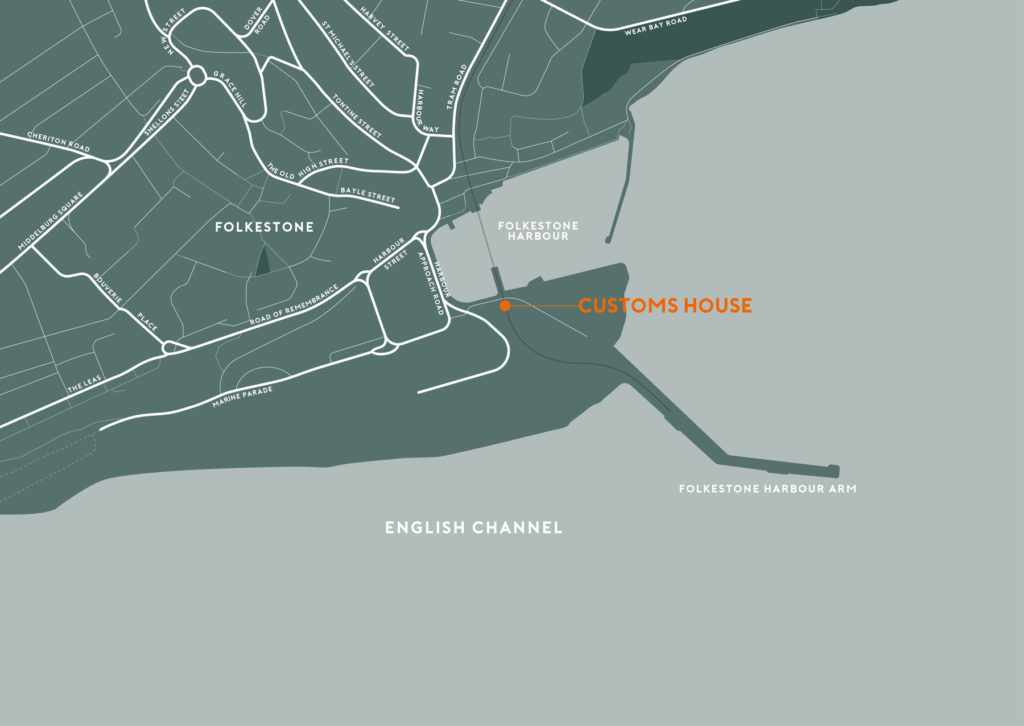 Folkestone Harbour and Seafront Development Map