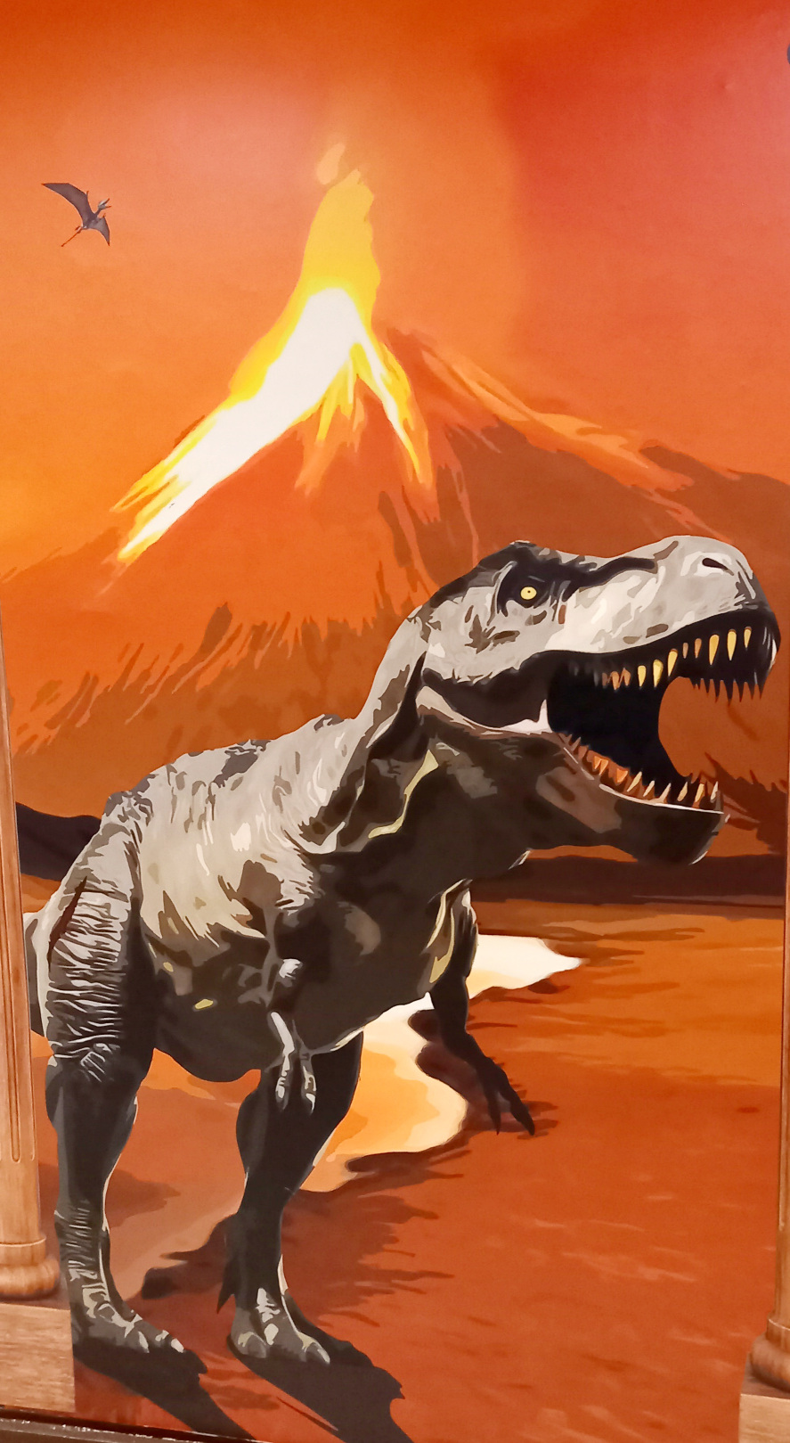 Dinosaur wall painting