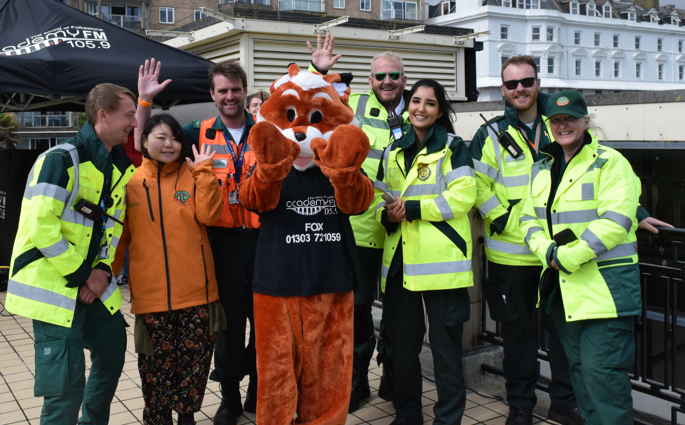 Folkestone Fox with Paramedics Academy FM Folkestone