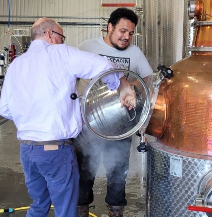 Pleasant Land Distillery at work