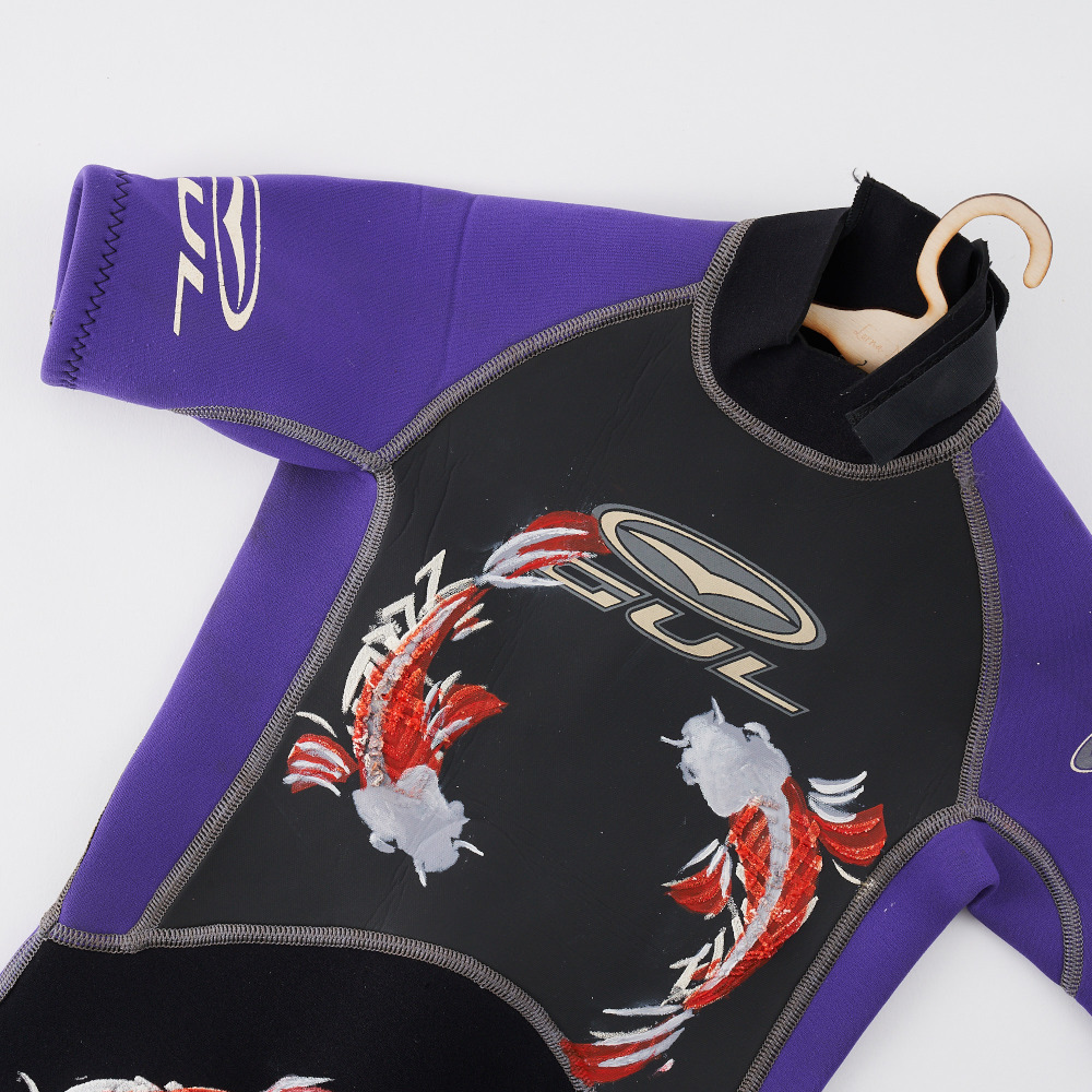 Wetsuit with fish detail