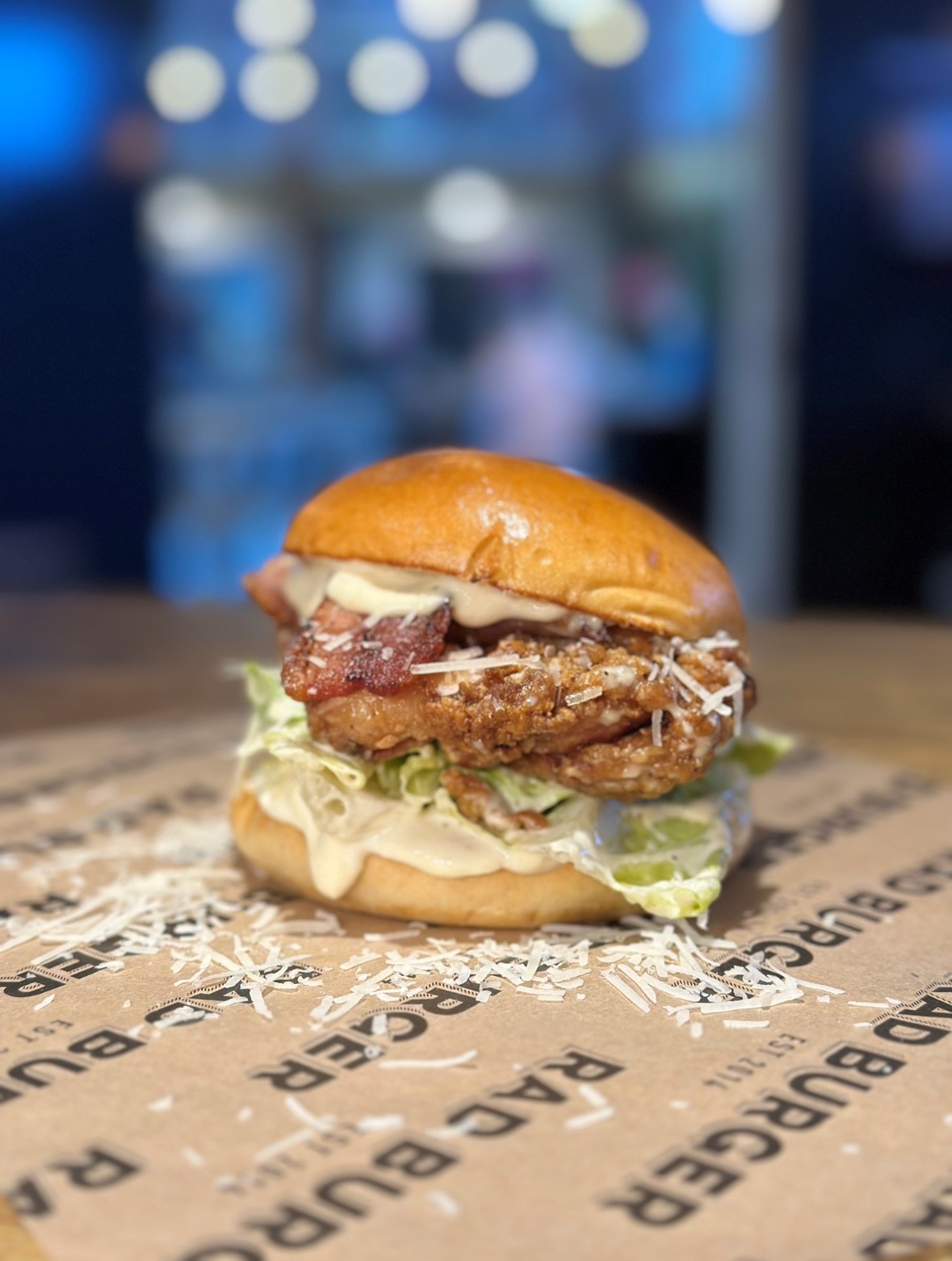 Chicken and Bacon Rad Burger