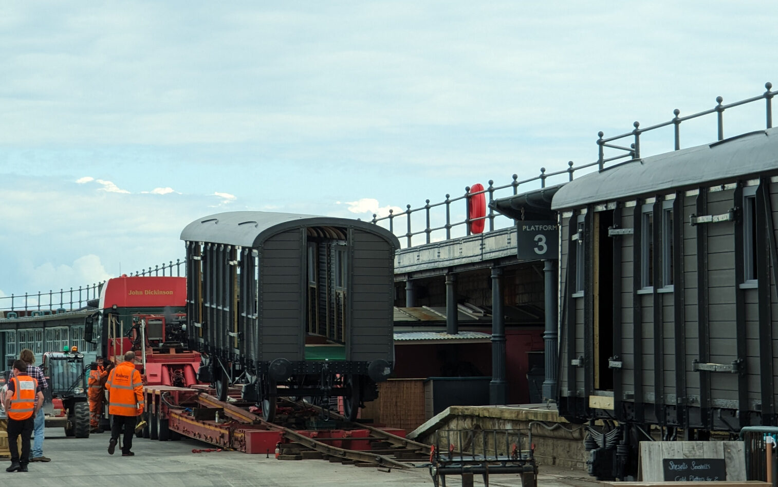 Cavell Carriages on the Trailer