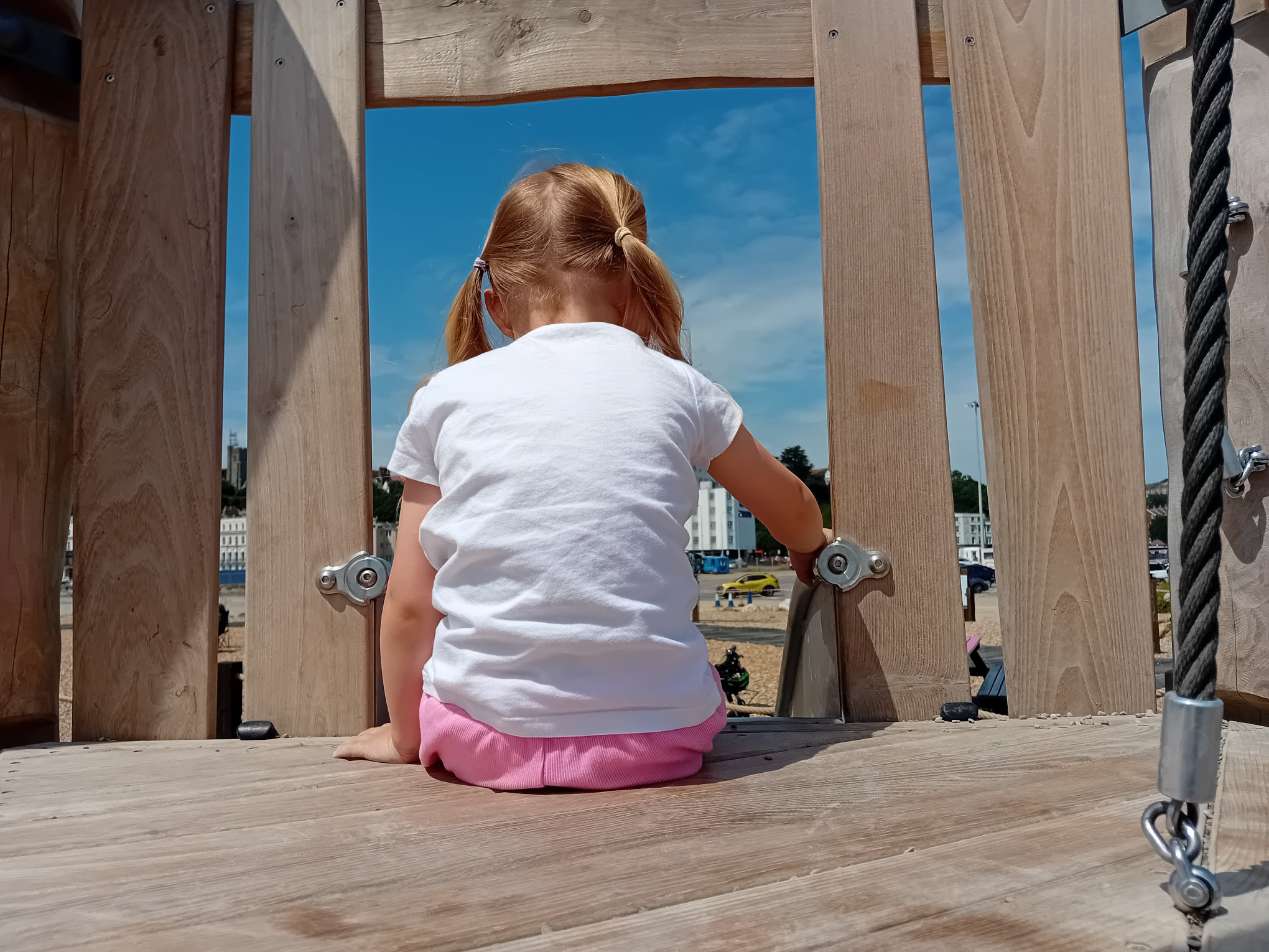 Beachside Playground top of slide