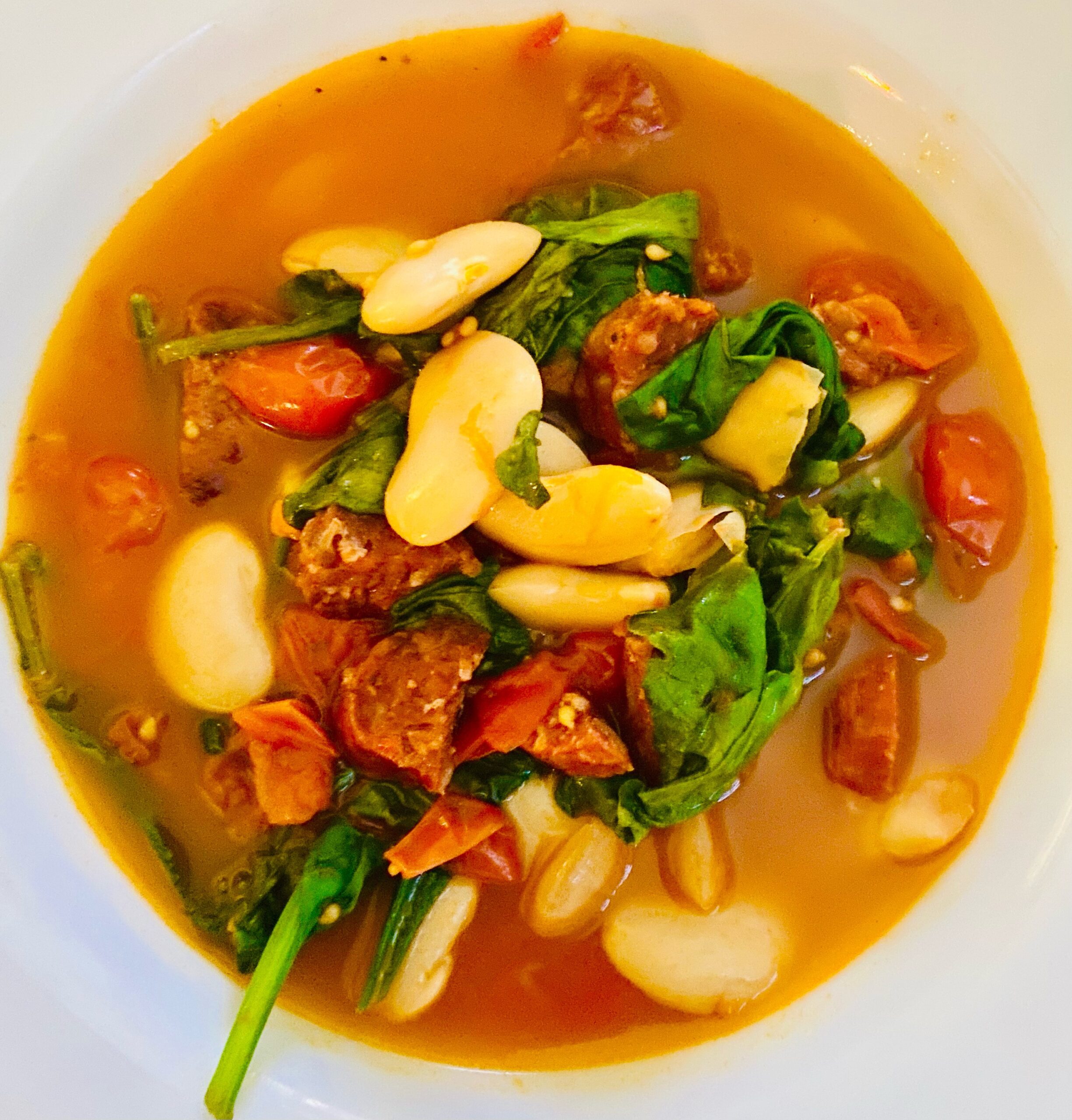 CJs Kitchen Chorizo soup