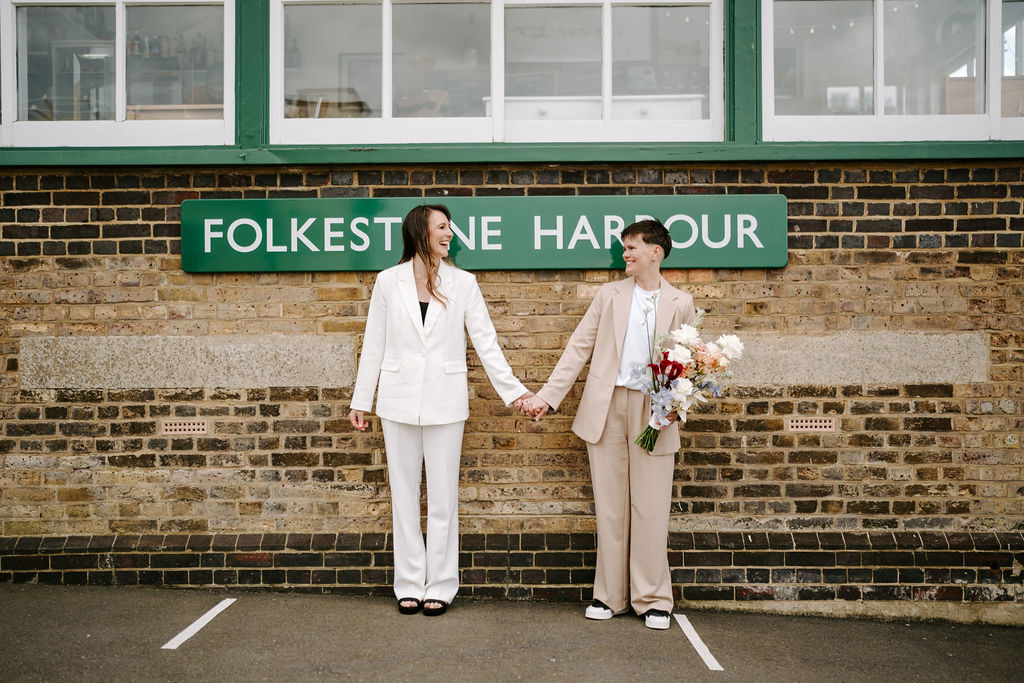 Axl Blooms Brides Folkestone Harbour Photo Credit Hannah Bain