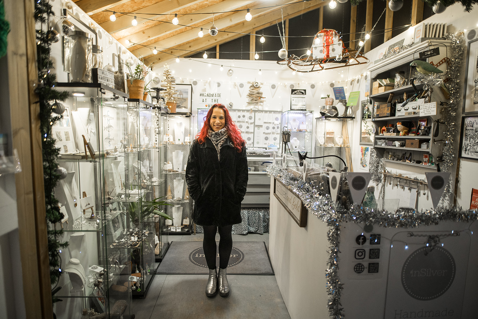 inSilver Aimi in her hut