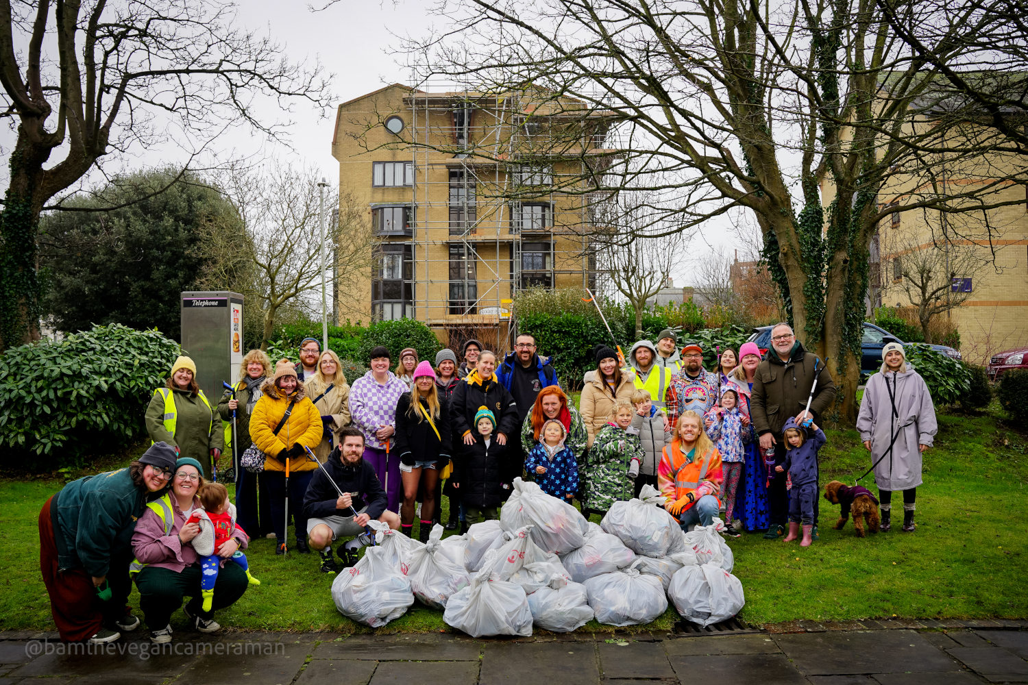 Family Portrait with bin bags