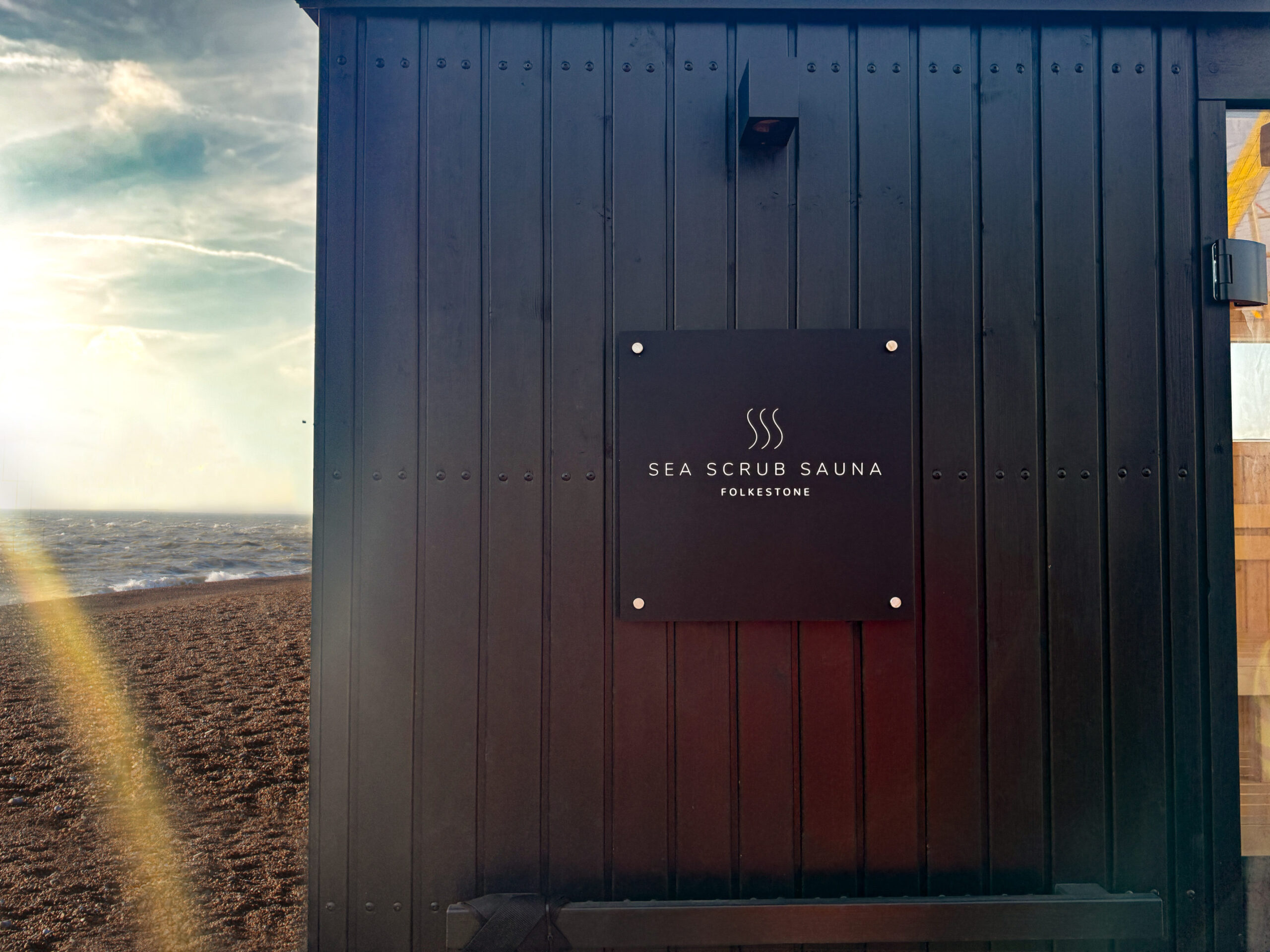 Sea Scrub Sauna Sign