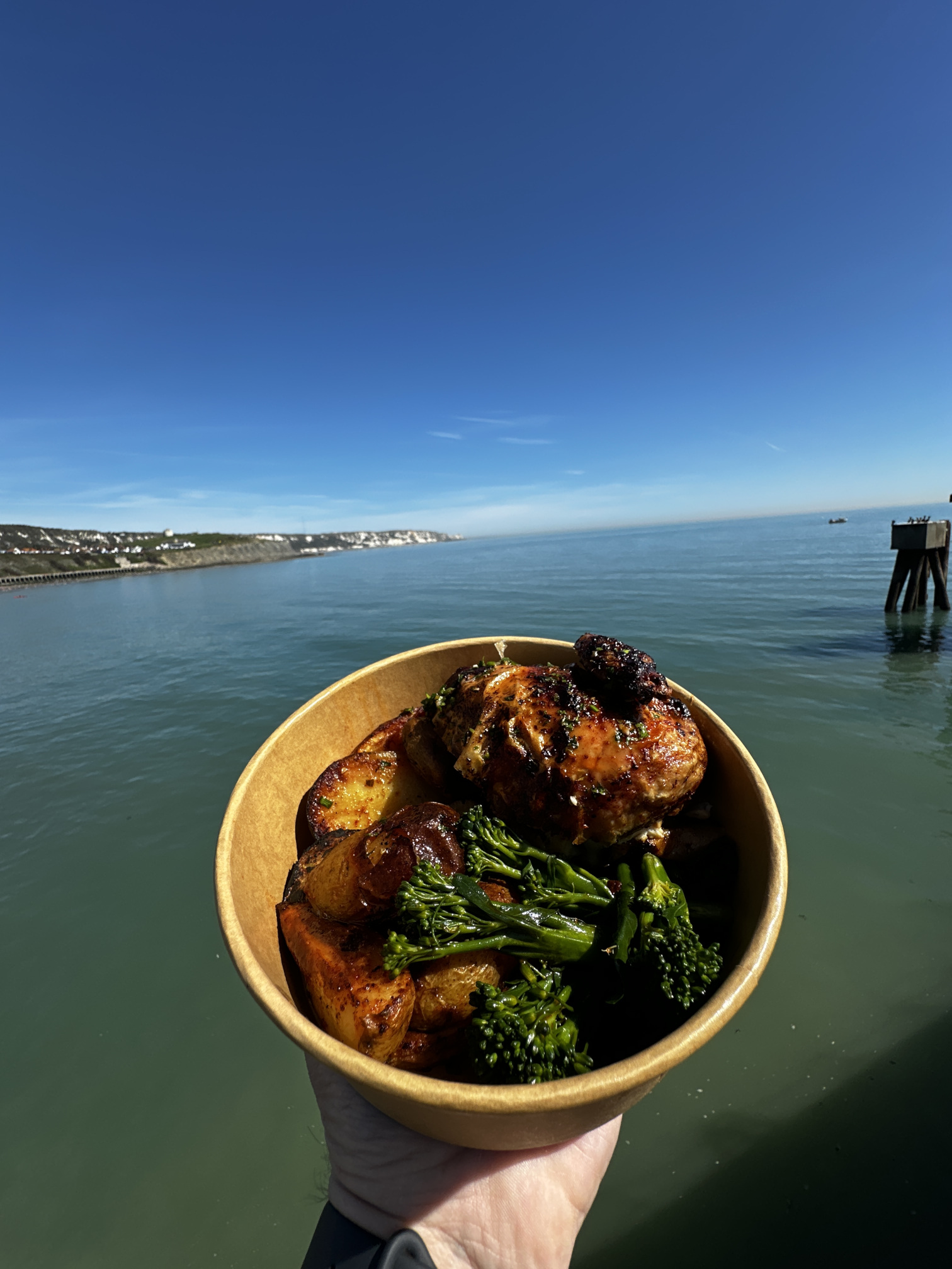 Chicken Broccoli Potatoes Sea