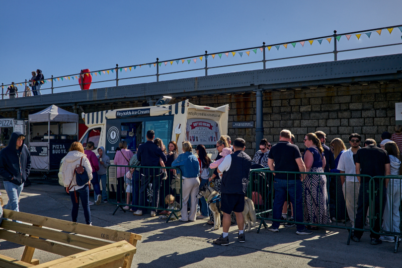 Reynolds ice cream at Folkestone Harbour Arm