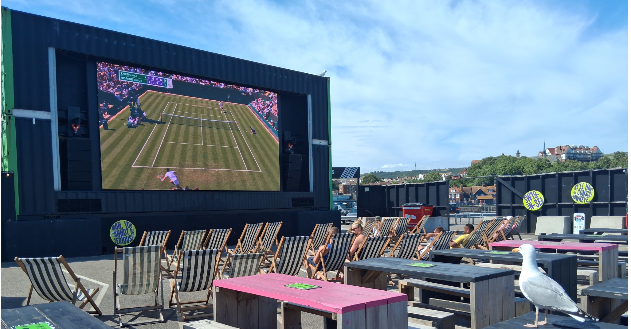 Harbour Screen - Wimbledon on screen