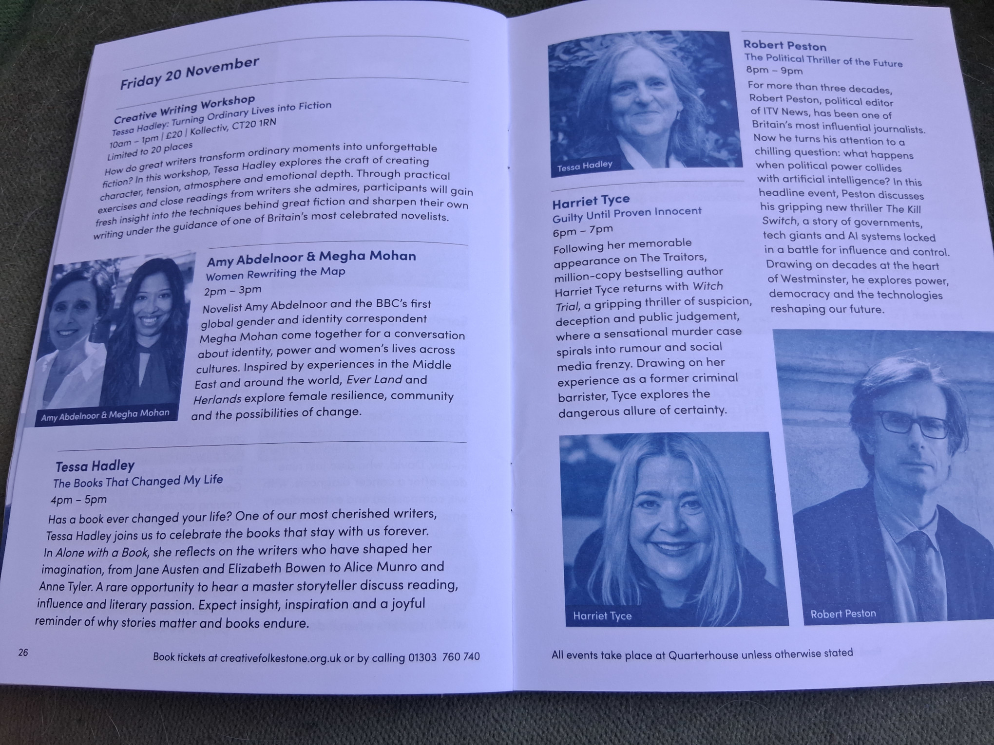 Programme Festival Friday