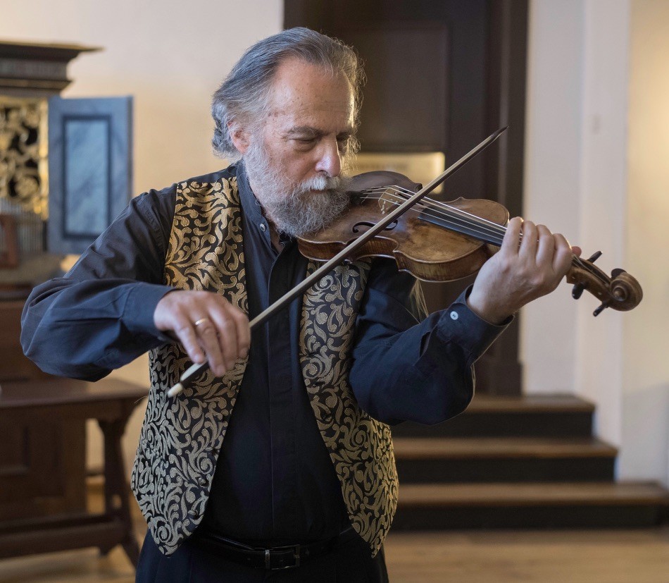 Walter Reiter playing violin