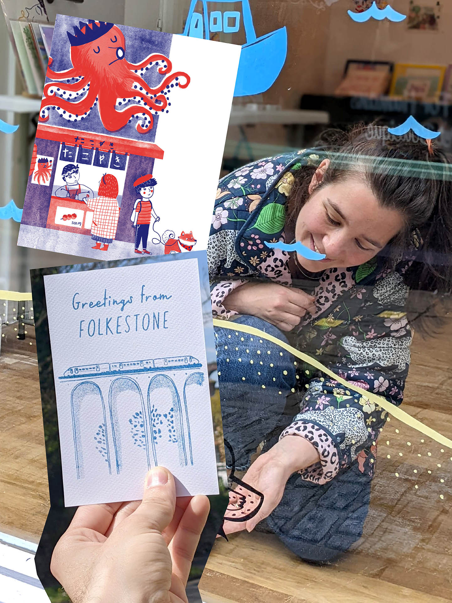 Greetings Card workshop Folkestone Illustration Festival